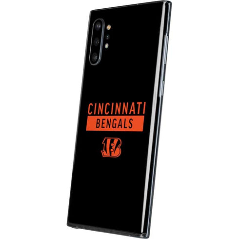 NFL Cincinnati Bengals Black Performance Series Galaxy Note 10 Plus Skin
