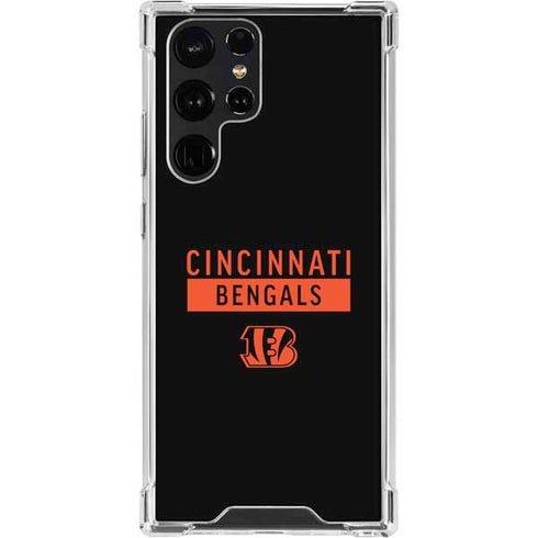 NFL Cincinnati Bengals Black Performance Series Galaxy S23 Ultra Clear Case