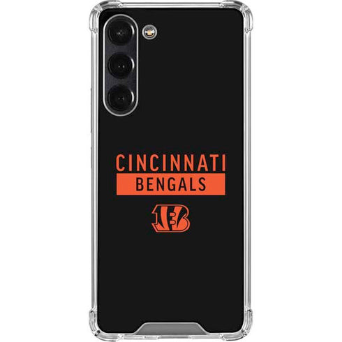 NFL Cincinnati Bengals Black Performance Series Galaxy S24 FE Clear Case