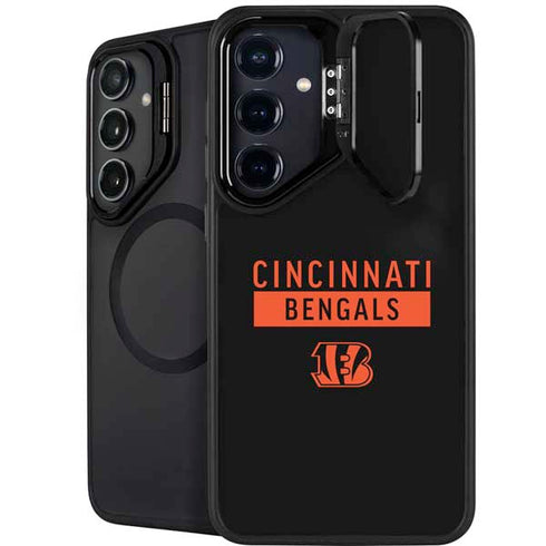 NFL Cincinnati Bengals Black Performance Series Galaxy S25 Kickstand Case