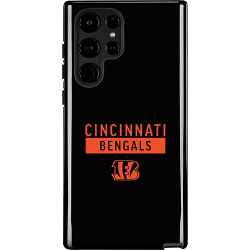 NFL Cincinnati Bengals Black Performance Series Galaxy S25 Ultra Impact Case