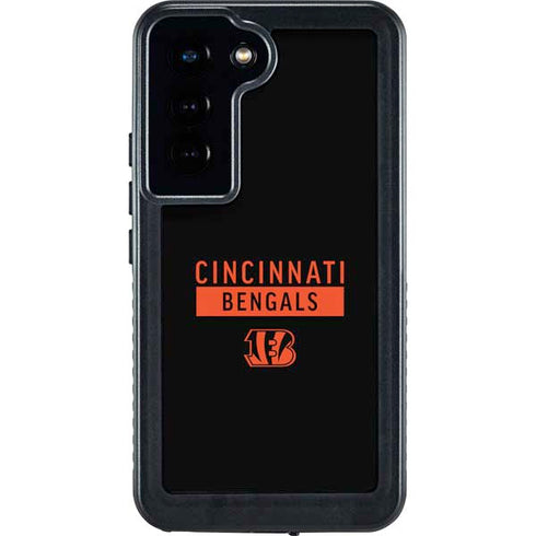 NFL Cincinnati Bengals Black Performance Series Galaxy S24 Waterproof Case
