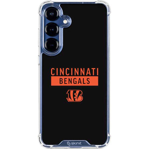 NFL Cincinnati Bengals Black Performance Series Galaxy S25 Clear Case
