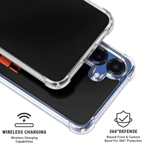 NFL Cincinnati Bengals Black Performance Series Galaxy S25 Clear Case