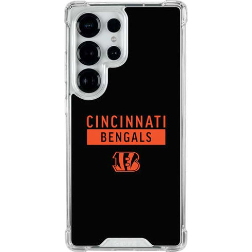 NFL Cincinnati Bengals Black Performance Series Galaxy S25 Ultra Clear Case