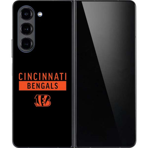 NFL Cincinnati Bengals Black Performance Series Galaxy Z Fold5 5G Skin