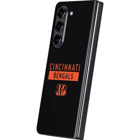 NFL Cincinnati Bengals Black Performance Series Galaxy Z Fold5 5G Skin
