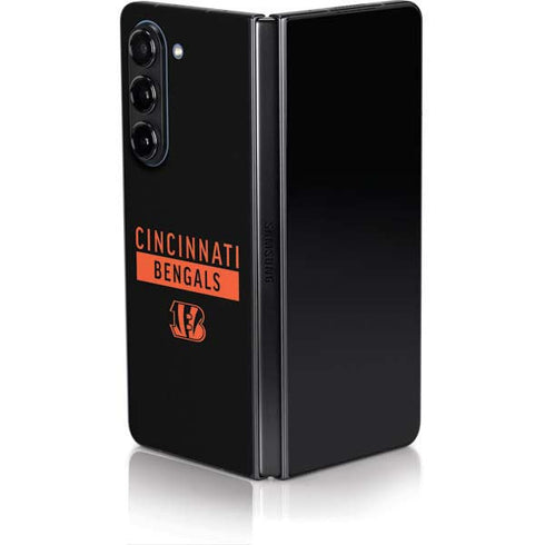 NFL Cincinnati Bengals Black Performance Series Galaxy Z Fold5 5G Skin