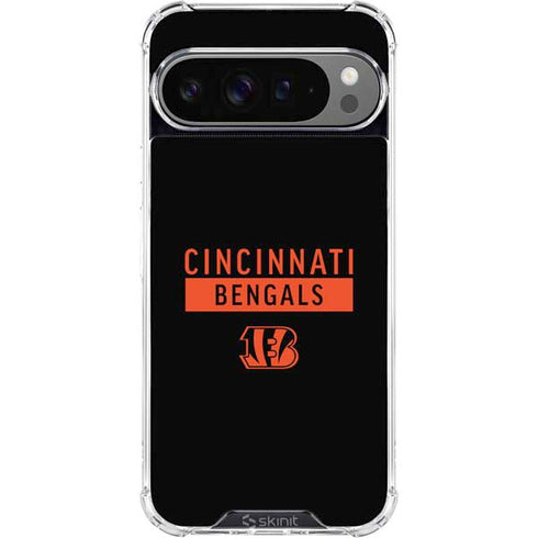 NFL Cincinnati Bengals Black Performance Series Google Pixel 10 Pro XL Clear Case