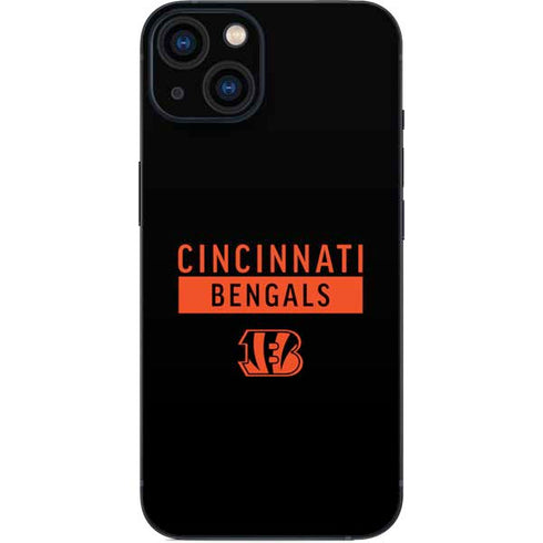 NFL Cincinnati Bengals Black Performance Series iPhone Skins