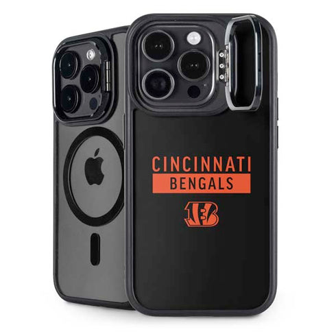 NFL Cincinnati Bengals Black Performance Series iPhone 15 Pro Max Kickstand Case