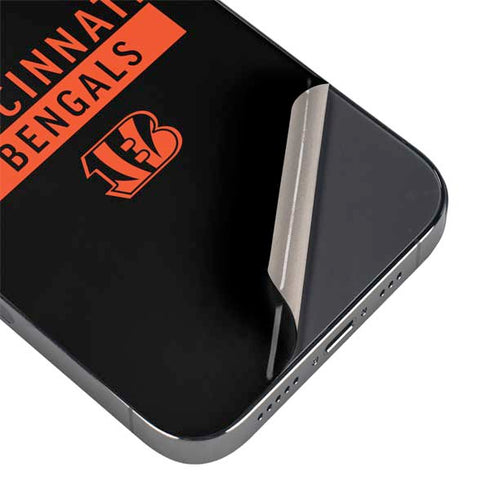 NFL Cincinnati Bengals Black Performance Series iPhone 15 Pro Max Skin