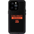 NFL Cincinnati Bengals Black Performance Series iPhone 15 Pro Waterproof Case