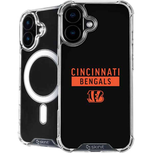 NFL Cincinnati Bengals Black Performance Series iPhone 16 MagSafe Case