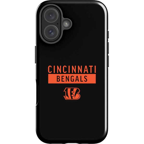 NFL Cincinnati Bengals Black Performance Series iPhone 16 Plus Impact Case