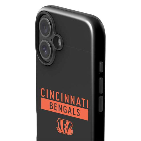NFL Cincinnati Bengals Black Performance Series iPhone 16 Plus Impact Case