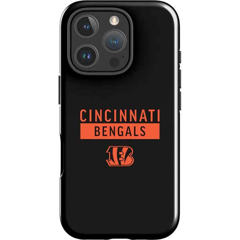 NFL Cincinnati Bengals Black Performance Series iPhone 16 Pro Impact Case