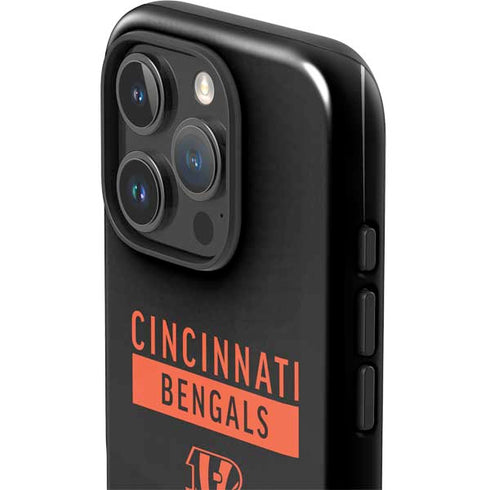 NFL Cincinnati Bengals Black Performance Series iPhone 16 Pro Impact Case