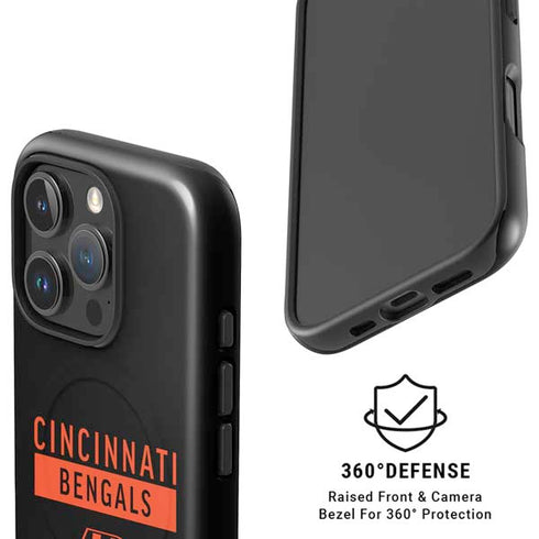 NFL Cincinnati Bengals Black Performance Series iPhone 16 Pro Max Magsafe Impact Case