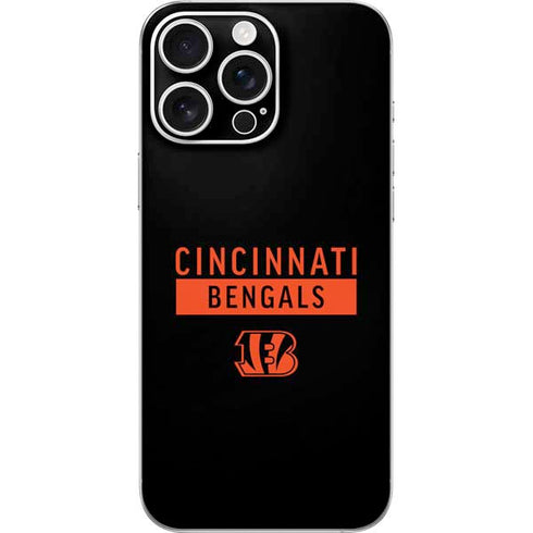 NFL Cincinnati Bengals Black Performance Series iPhone 16 Pro Max Skin