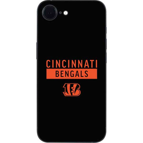 NFL Cincinnati Bengals Black Performance Series iPhone 16e Skin