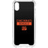 NFL Cincinnati Bengals Black Performance Series iPhone XS Clear Case