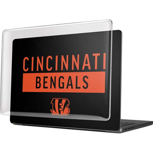 NFL Cincinnati Bengals Black Performance Series MacBook Pro 14in (2021-24) Case plus Skin