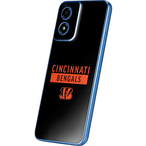 NFL Cincinnati Bengals Black Performance Series Moto G Play 4G (2024) Skin