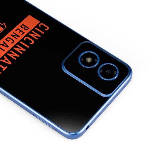 NFL Cincinnati Bengals Black Performance Series Moto G Play 4G (2024) Skin