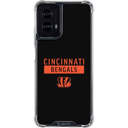 NFL Cincinnati Bengals Black Performance Series Moto G Power 5G (2024) Clear Case