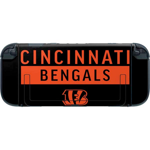 NFL Cincinnati Bengals Black Performance Series Nintendo Switch 2 (2025) with Joy-Con Skin