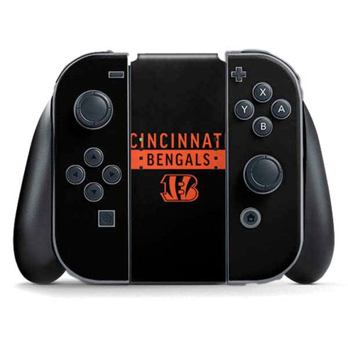 NFL Cincinnati Bengals Black Performance Series Nintendo Skins
