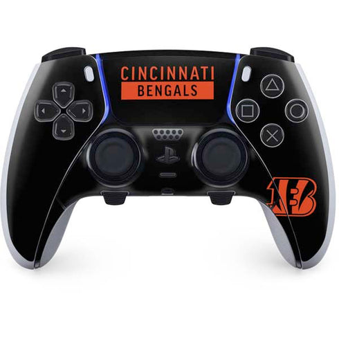 NFL Cincinnati Bengals Black Performance Series PS5 DualSense Edge Pro Controller Skin
