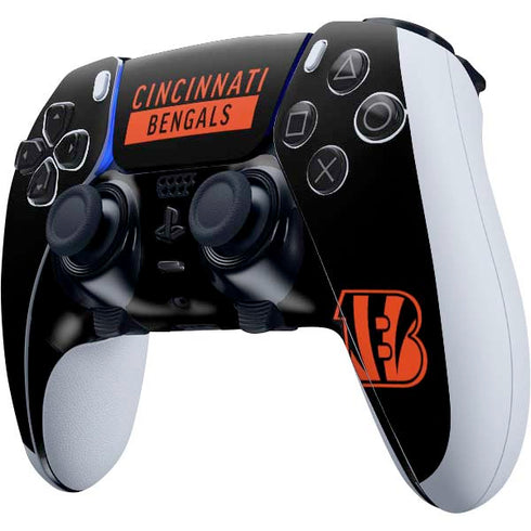 NFL Cincinnati Bengals Black Performance Series PS5 DualSense Edge Pro Controller Skin