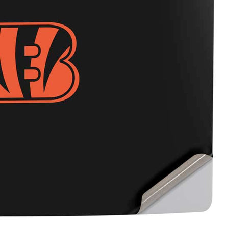 NFL Cincinnati Bengals Black Performance Series PS5 Pro Disk Console Skin