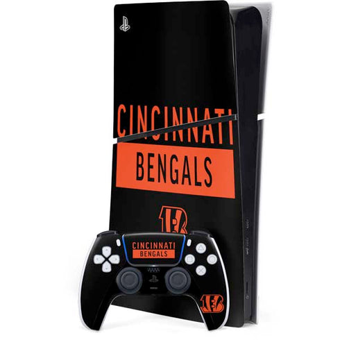 NFL Cincinnati Bengals Black Performance Series PlayStation PS5 Skins