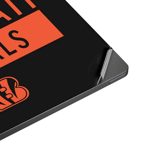 NFL Cincinnati Bengals Black Performance Series Surface Laptop 7 13.8in Skin