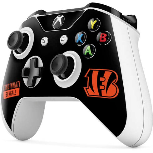 NFL Cincinnati Bengals Black Performance Series Xbox One S All-Digital Edition Bundle Skin