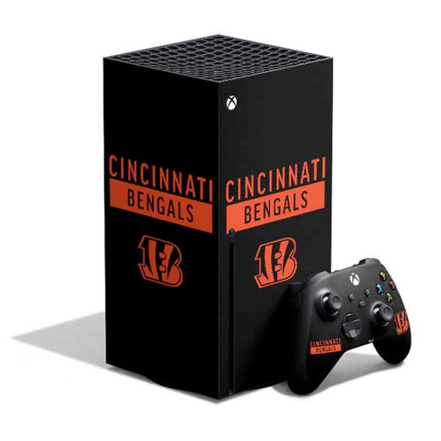NFL Cincinnati Bengals Black Performance Series Xbox Series X Skins