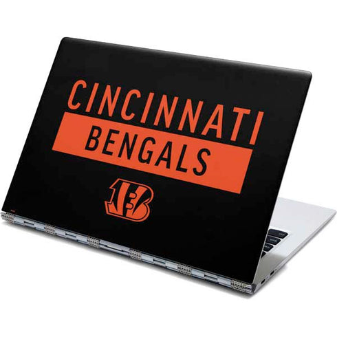 NFL Cincinnati Bengals Black Performance Series Yoga 910 2-in-1 14in Touch-Screen Skin