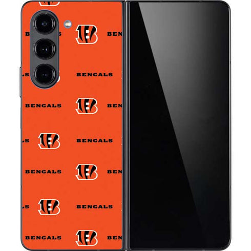 NFL Cincinnati Bengals Blitz Series Galaxy Z Fold5 5G Skin