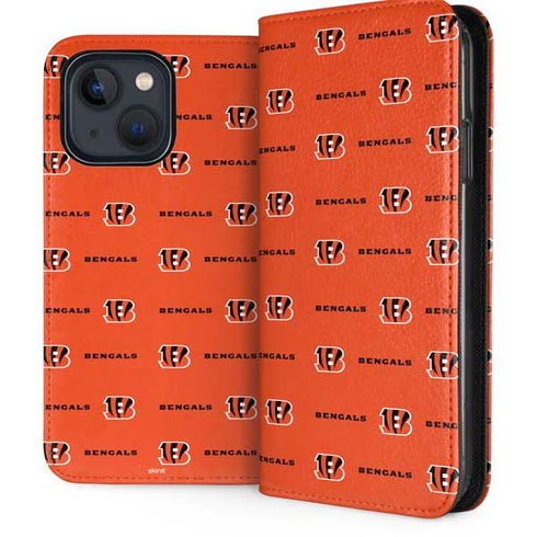 NFL Cincinnati Bengals Blitz Series iPhone 15 Folio Case