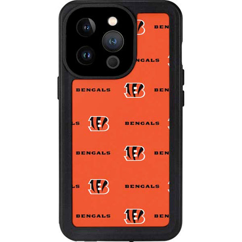 NFL Cincinnati Bengals Blitz Series iPhone 15 Pro Waterproof Case