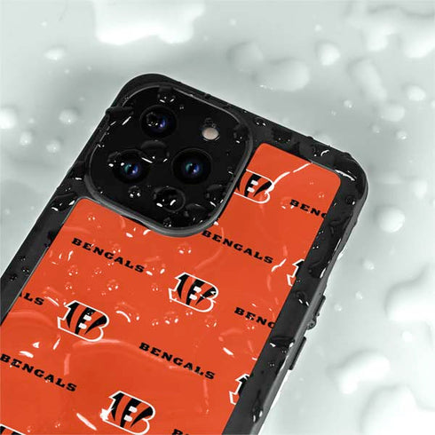 NFL Cincinnati Bengals Blitz Series iPhone 15 Pro Waterproof Case