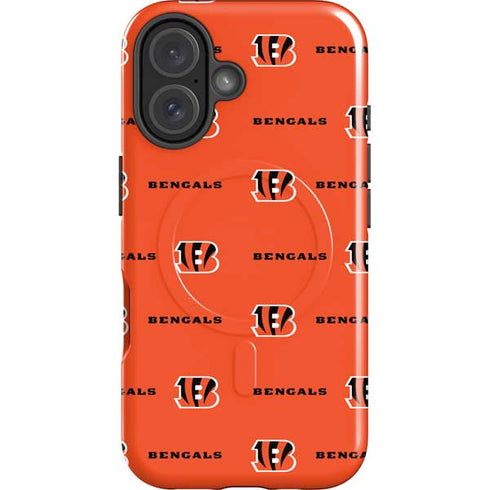 NFL Cincinnati Bengals Blitz Series iPhone 16 Magsafe Impact Case