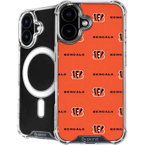NFL Cincinnati Bengals Blitz Series iPhone 16 Plus MagSafe Case