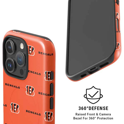 NFL Cincinnati Bengals Blitz Series iPhone 16 Pro Max Magsafe Impact Case
