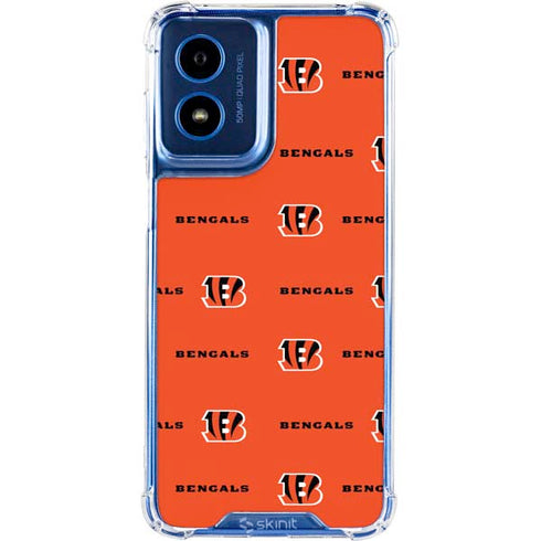 NFL Cincinnati Bengals Blitz Series Moto G 5G (2024) Clear Case