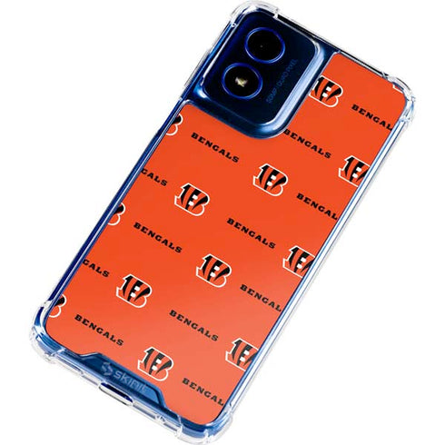 NFL Cincinnati Bengals Blitz Series Moto G 5G (2024) Clear Case