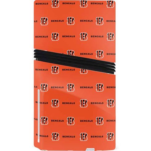 NFL Cincinnati Bengals Blitz Series PS5 Pro Disk Console Skin